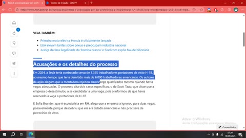 Tesla é processada por dar preferência a imigrantes