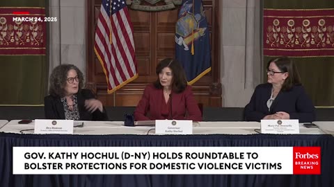 New York Gov. Kathy Hochul Holds Roundtable To Bolster Protections For Domestic Violence Victims