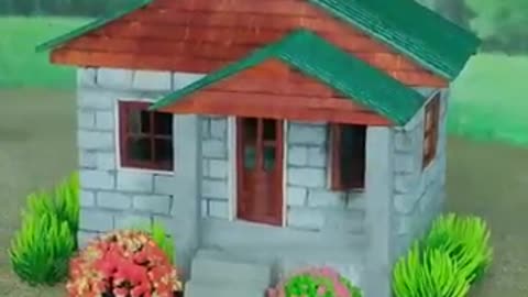How to build a one story House from Bricks #vfuho #shorts #house #miniature