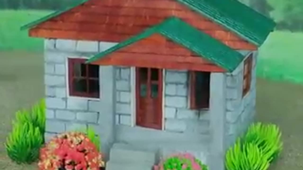How to build a one story House from Bricks #vfuho #shorts #house #miniature