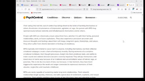 The Most Painful of All Disorders: Borderline Personality Disorder
