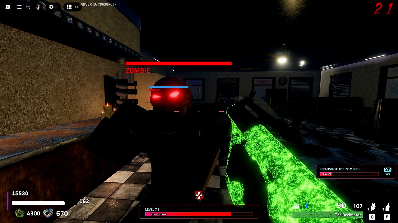 Playing Korrupt Zombies in Roblox - (No Commentary).