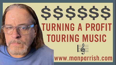 Man Parrish talks turning a profit touring 🚌 manparrish.com 🎫 Ticket Sales 👕 Merchandise 💵 $20,000 😱