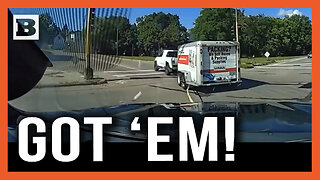 Got 'Em! Fleeing Trailer Reeled in with Police Grappling Hook