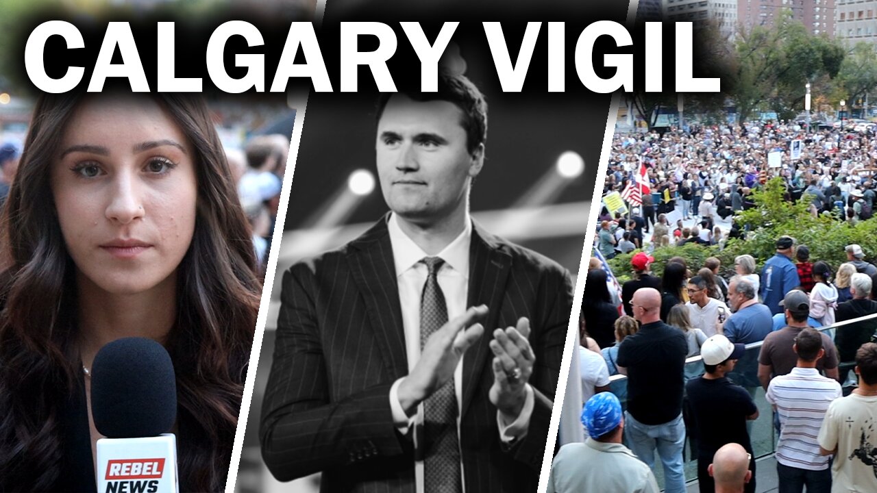 Vigil for Charlie Kirk draws thousands in Calgary