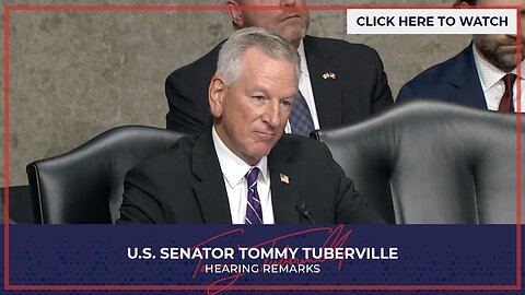 Senator Tuberville Questions DoD Nominees - May 6, 2025