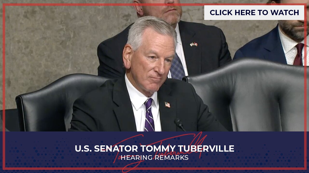 Senator Tuberville Questions DoD Nominees - May 6, 2025
