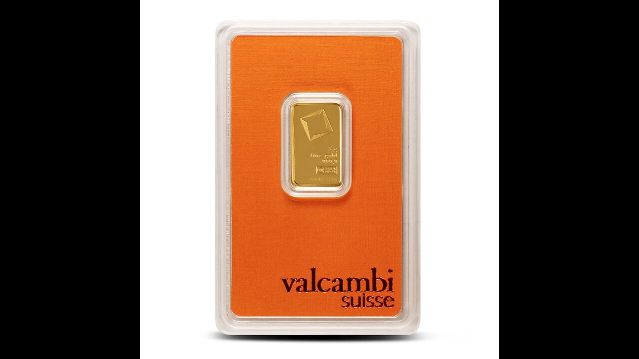 5 Gram Valcambi Gold Bar (New w/ Assay)