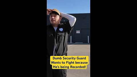 Dumb Security Guard Wants to Fight