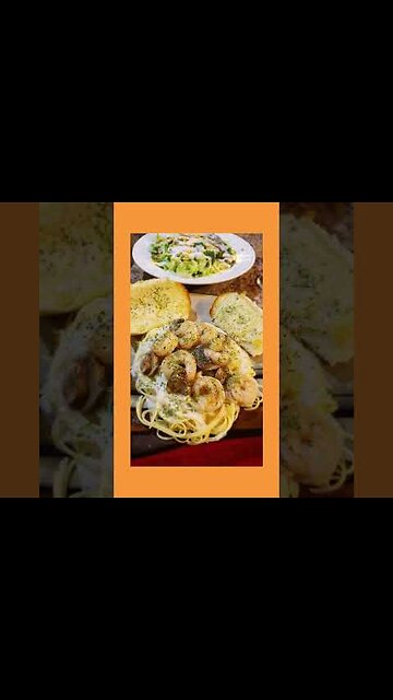 10 Minute Shrimp Alfredo. Easy Alfredo dinner