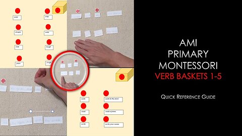 Verb Baskets 1-5: Quick Reference Guide for AMI Primary Montessori