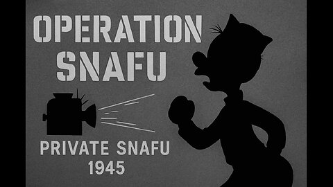 Operation SNAFU (1945) | Private SNAFU WWII Cartoon by Warner Bros.