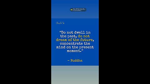 Be present