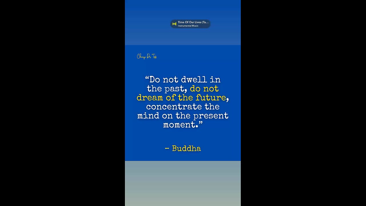 Be present