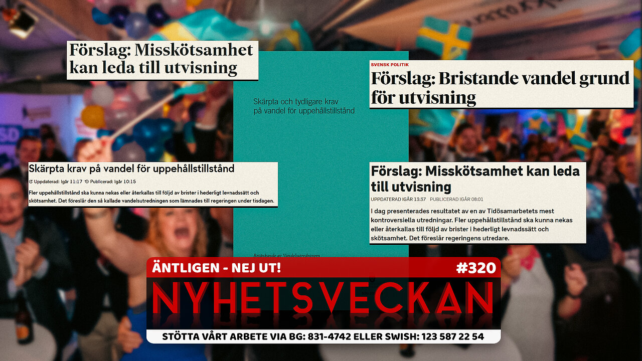 Nyhetsveckan 320 - Äntligen - nej ut! Kaosliberaler, Le Pen, panik