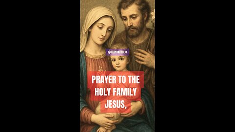 PRAYER TO THE HOLY FAMILY #truth #jesus #mary #ihs #church #bible #christian #saints #trinity 🙏💖🙏