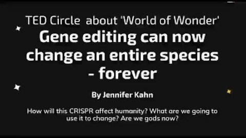Crispr Gene editing tech in mRNA vaccine given to Billions with deaths and injuries to destroy