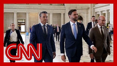 Protesters boo Vance and Hegseth during National Guard visit
