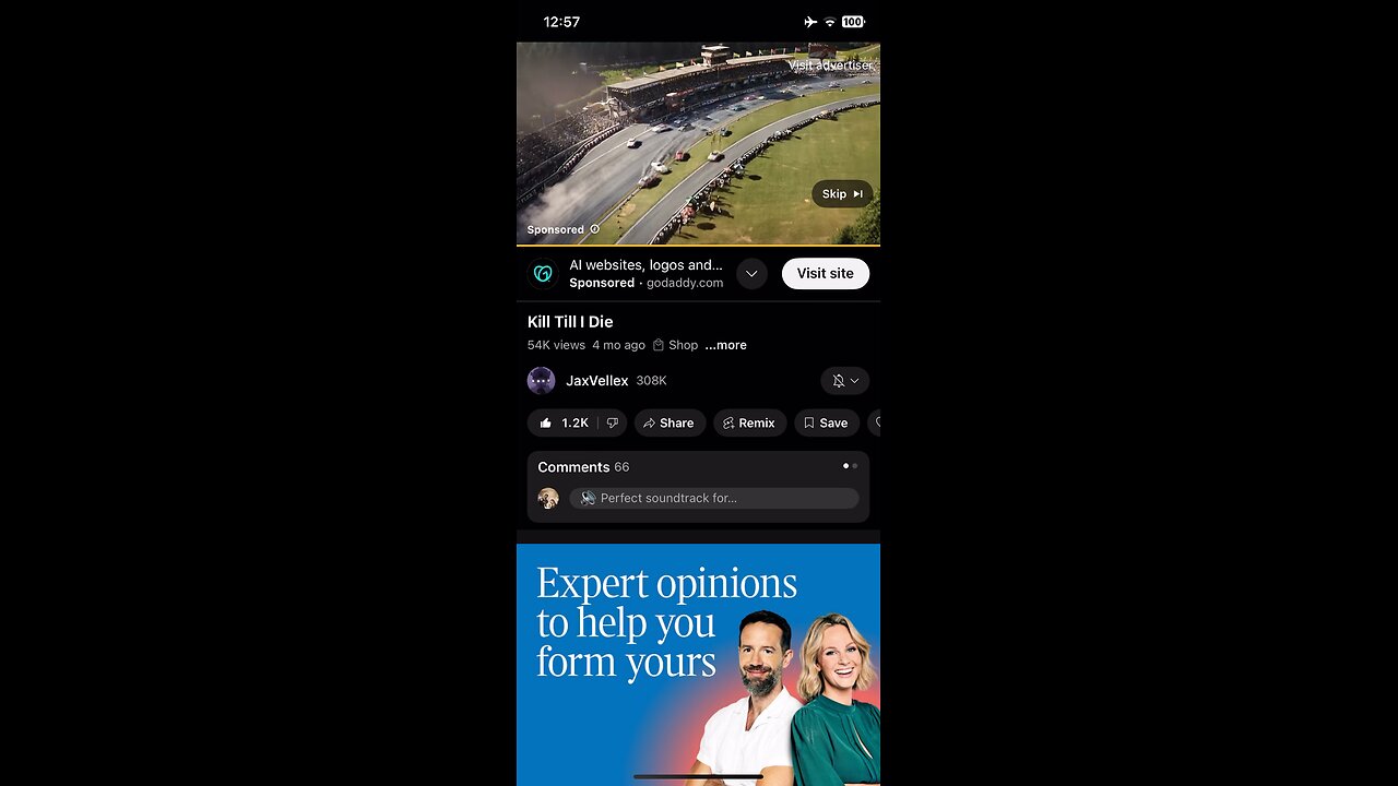 Go Daddy advert