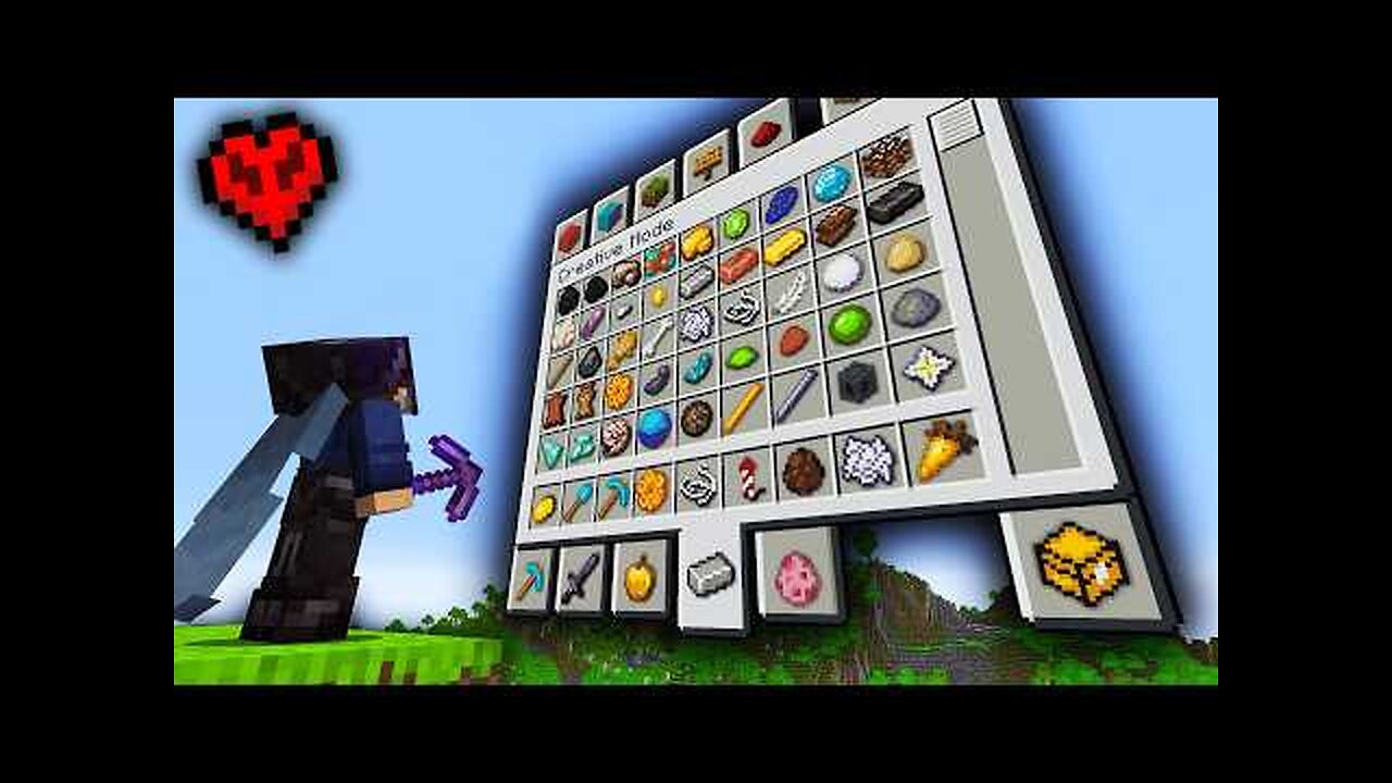I Built a Working Creative Mode in Hardcore Minecraft.