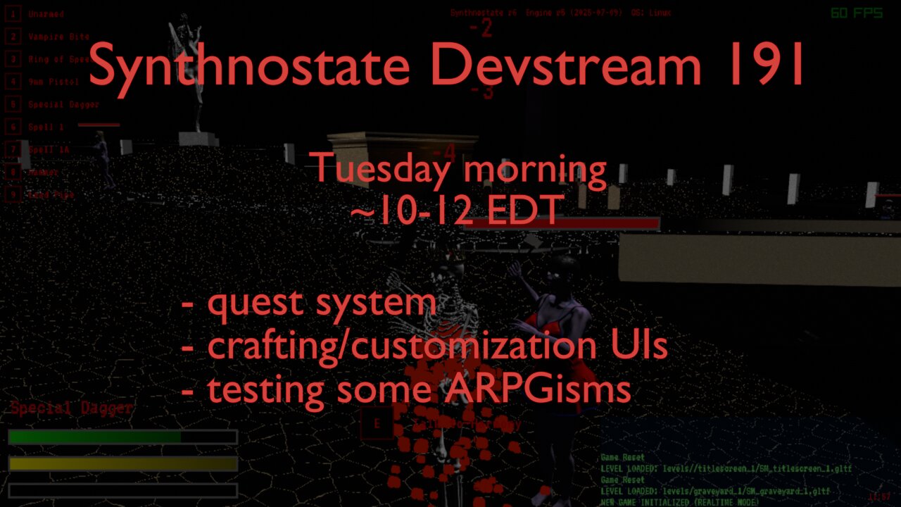 Synthnostate Devstream 191