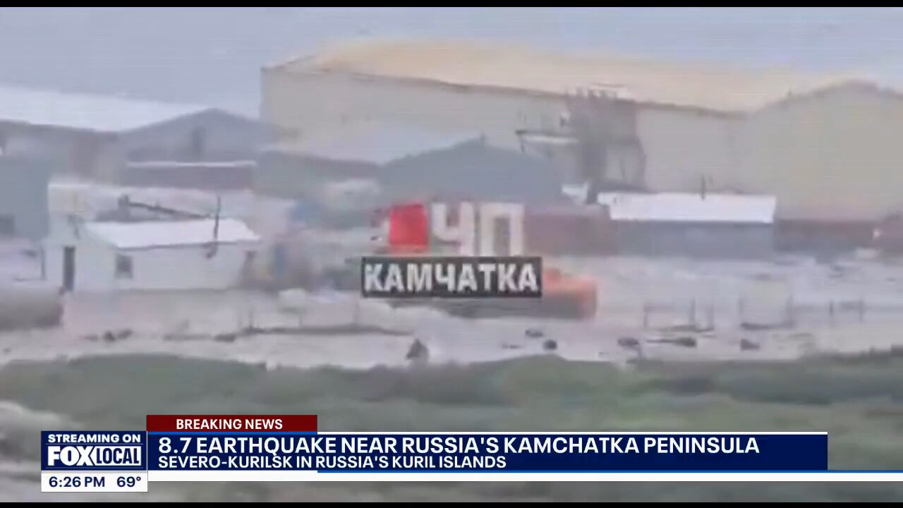 8.8 earthquake near Russia leads to tsunami in Kamchatka _ FOX 11 LA