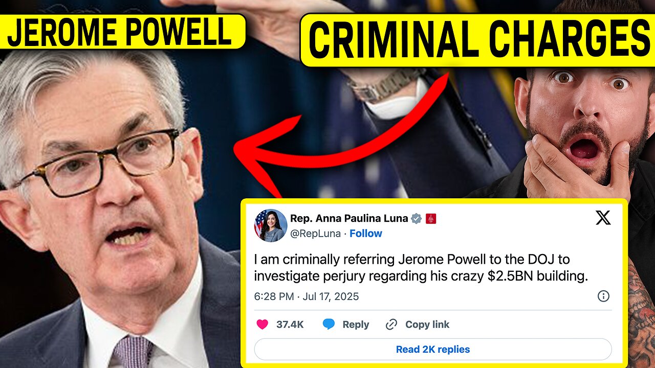 Jerome Powell Criminally Referred For Alleged Perjury About $2.5 Billion Building Renovation