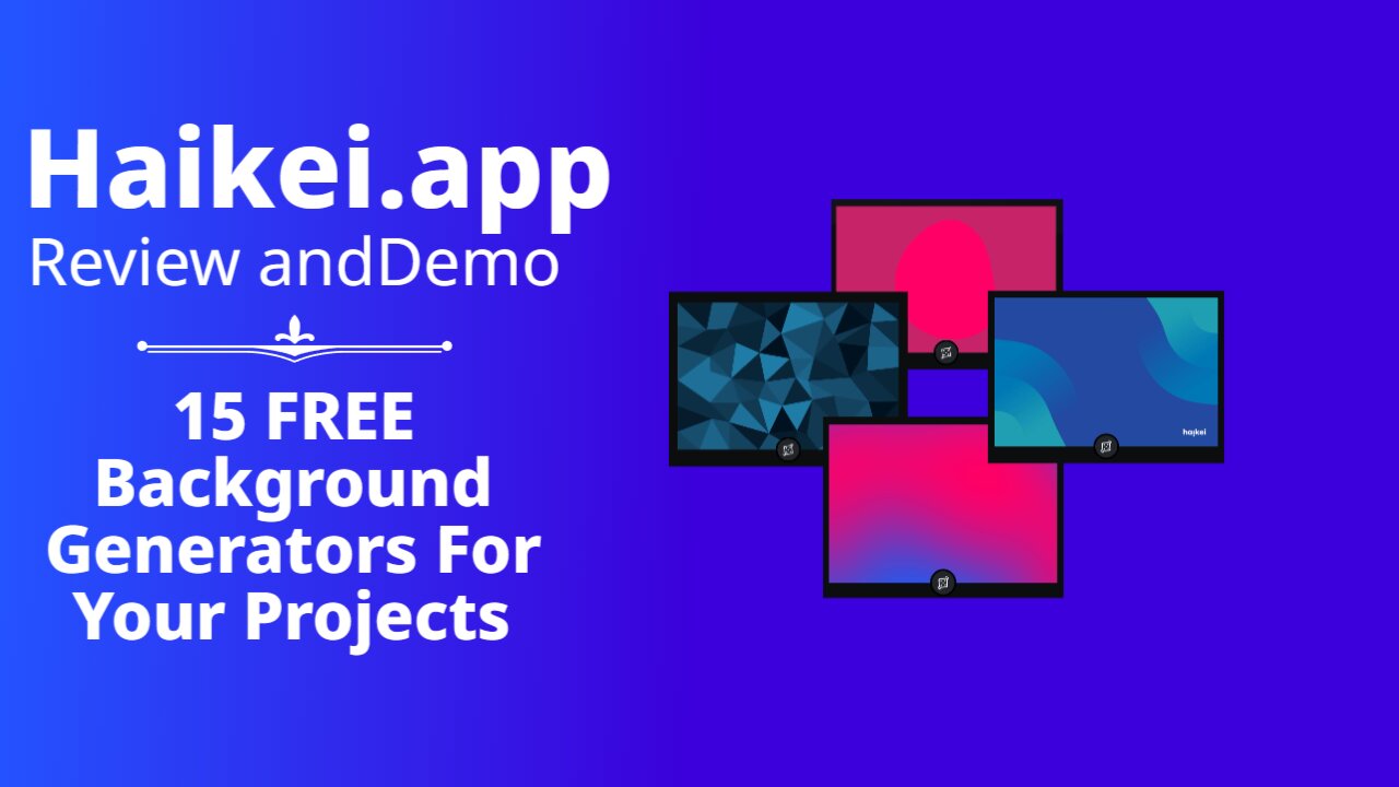 Haikei app Review And Demo - 15 FREE Background Generators For Your Projects!