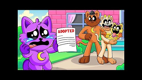 Poppy Playtime Chapter 4 -- CATNAP'S FAMILY only loves his ORPHAN SISTER-! Carton Animation