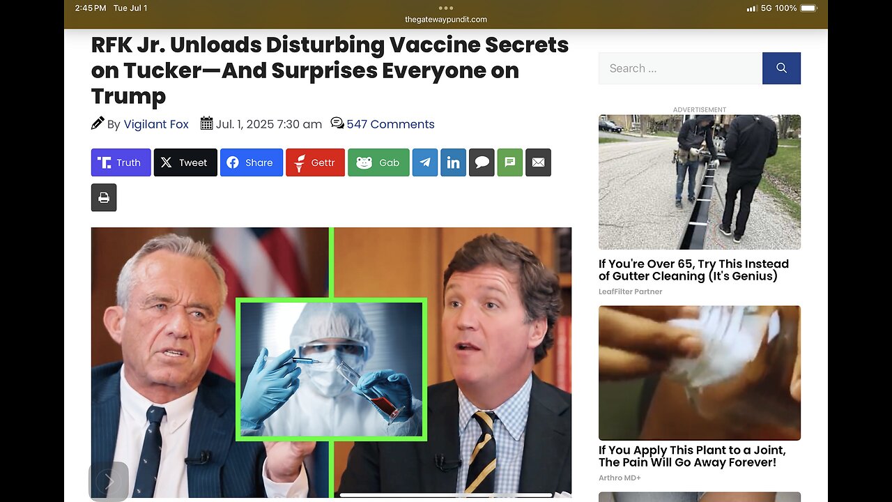 RFK Jr. Unloads Disturbing Vaccine Secrets on Tucker—And Surprises Everyone on Trump