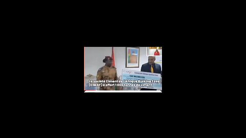 🇧🇫CIMAF, the Cement manufacturing company in Burkina Faso, has donated 1000 tonnes of Cement