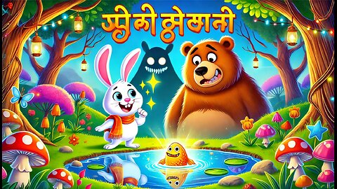 चतुर खरगोश और जादुई तालाब 🐰✨ | Moral Story for Kids | Hindi Kahani