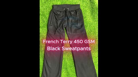 Premium French Terry Sweatpants – Custom Design with Buckles & Zipper Pockets