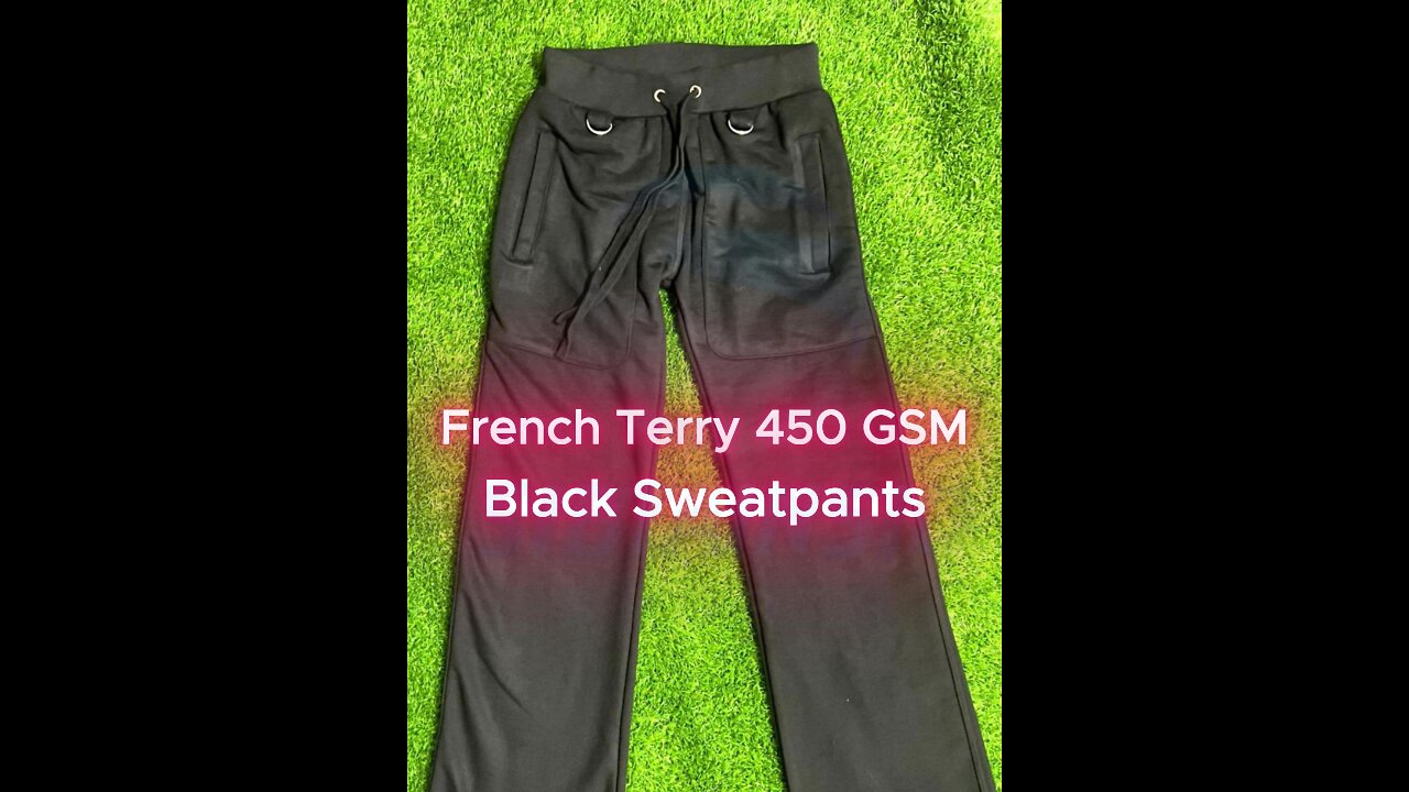 Premium French Terry Sweatpants – Custom Design with Buckles & Zipper Pockets