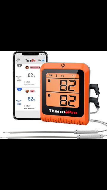 ThermoPro 650 ft Wireless Meatoking, 2 Probes Accessories for BBQ Oven