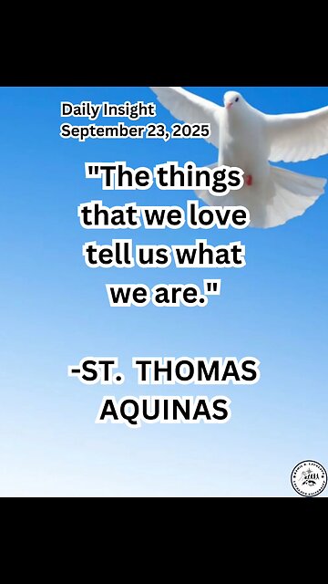 Daily Insight September 23, 2025 #faith #saint #Insight