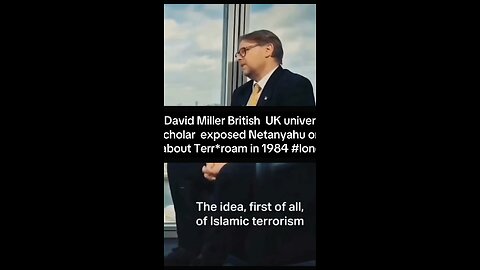 David Miller #British university scholar exposed Netanyahu llies Terr*rism #usa #UK #US #viral