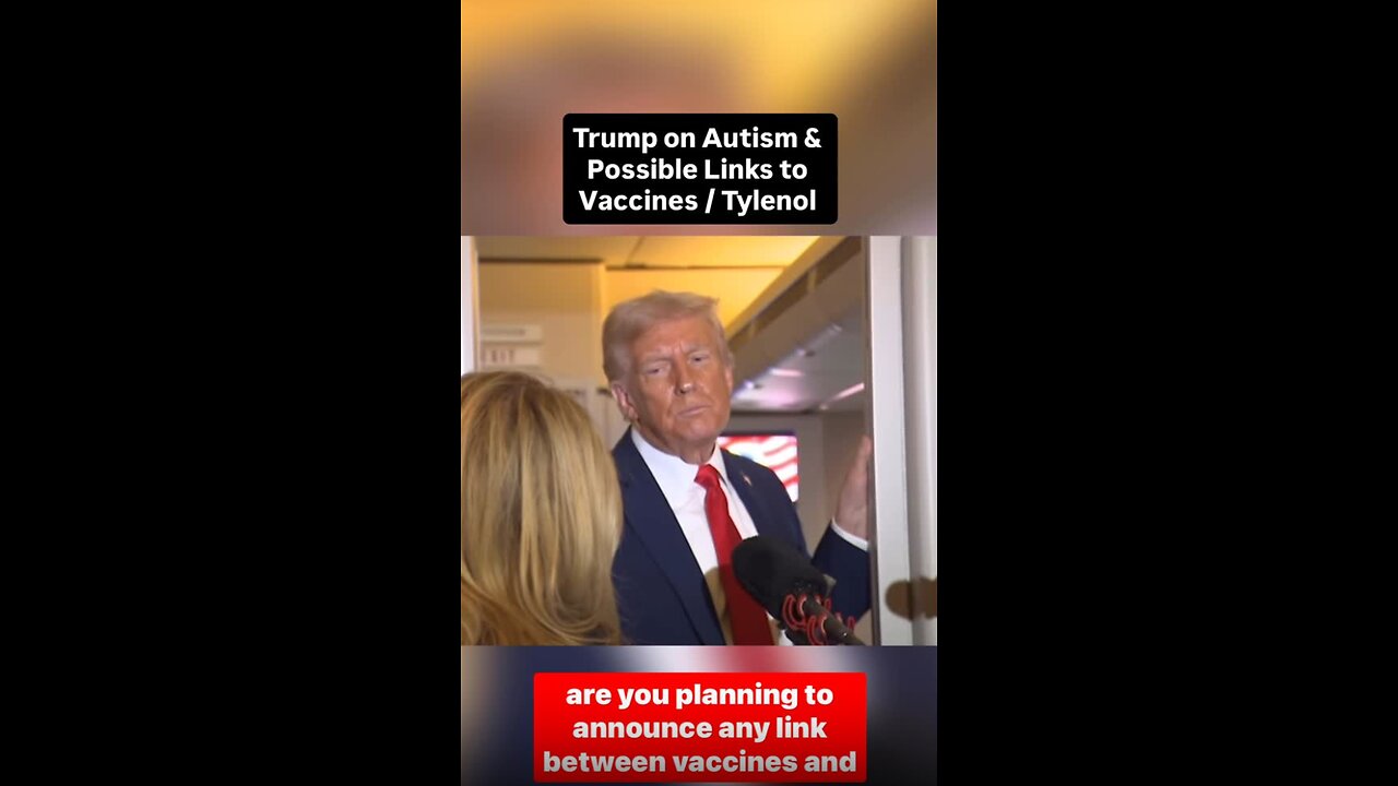 Trump talking about but vaccines