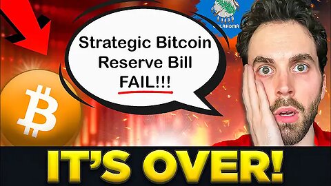BREAKING: The Strategic Bitcoin Reserve Bill FAILS in Senate Committee