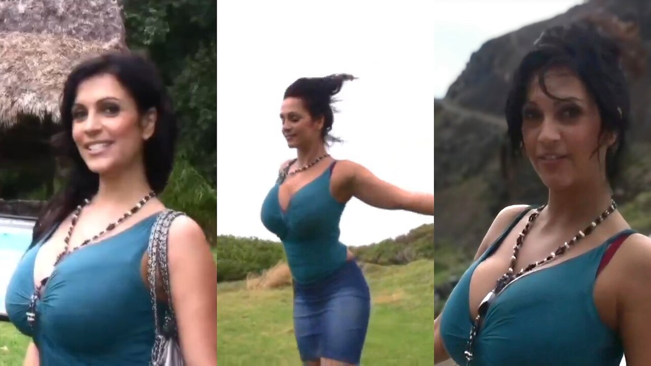 Model Denise Milani in Maui - Hawaiian island