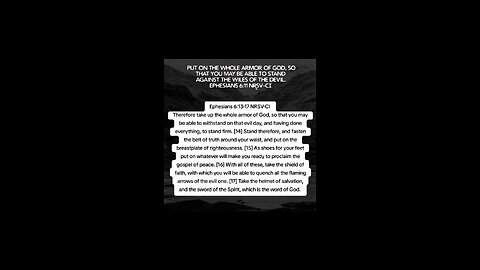 whole armor of God #biblebuild #bibleverse #bibleverseoftheday #bible #christiantiktok