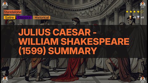 Julius Caesar - William Shakespeare (1599) Summary