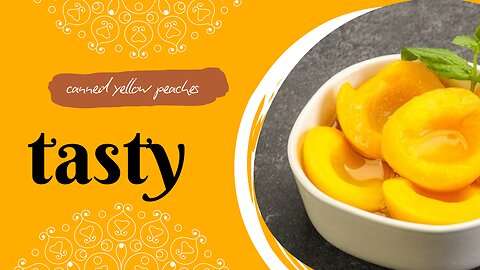Canned Yellow Peaches : How about this delicious iced canned yellow peaches !