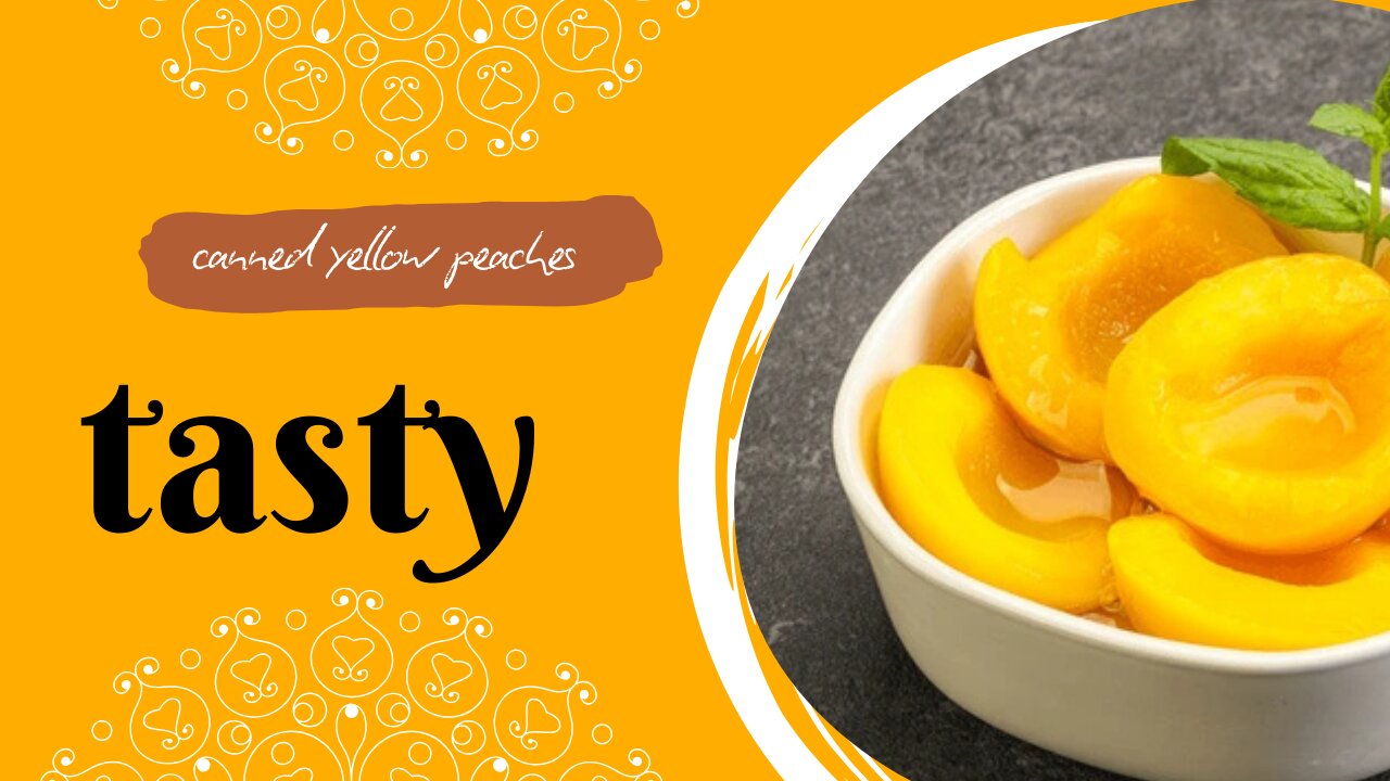 Canned Yellow Peaches : How about this delicious iced canned yellow peaches !