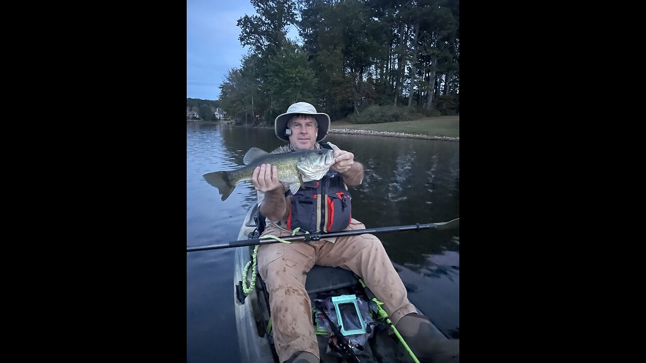 If you feel a bite or miss one, keep casting! Got a good one then got a HOG BASS!!!