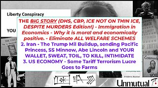 Liberty Conspiracy LIVE 1-27-26 ICE Turmoil, IRAN, Farm Welfarism!