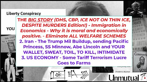 Liberty Conspiracy LIVE 1-27-26 ICE Turmoil, IRAN, Farm Welfarism!
