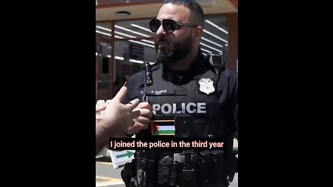 NEW JERSEY COP🎬🎤🥷📸WEAR PALESTINIAN FLAG ON UNIFORM 🇵🇸👮‍♂️IS PRO-PALESTINE SUPPORTER🇵🇸🕋🥷💫