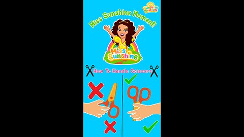 How to handle scissors for kids! ✂️