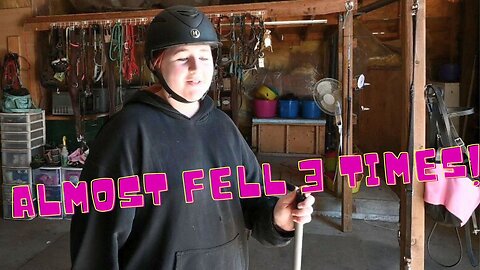 UNFORTUNATELY She Can't RIDE Her HORSE!